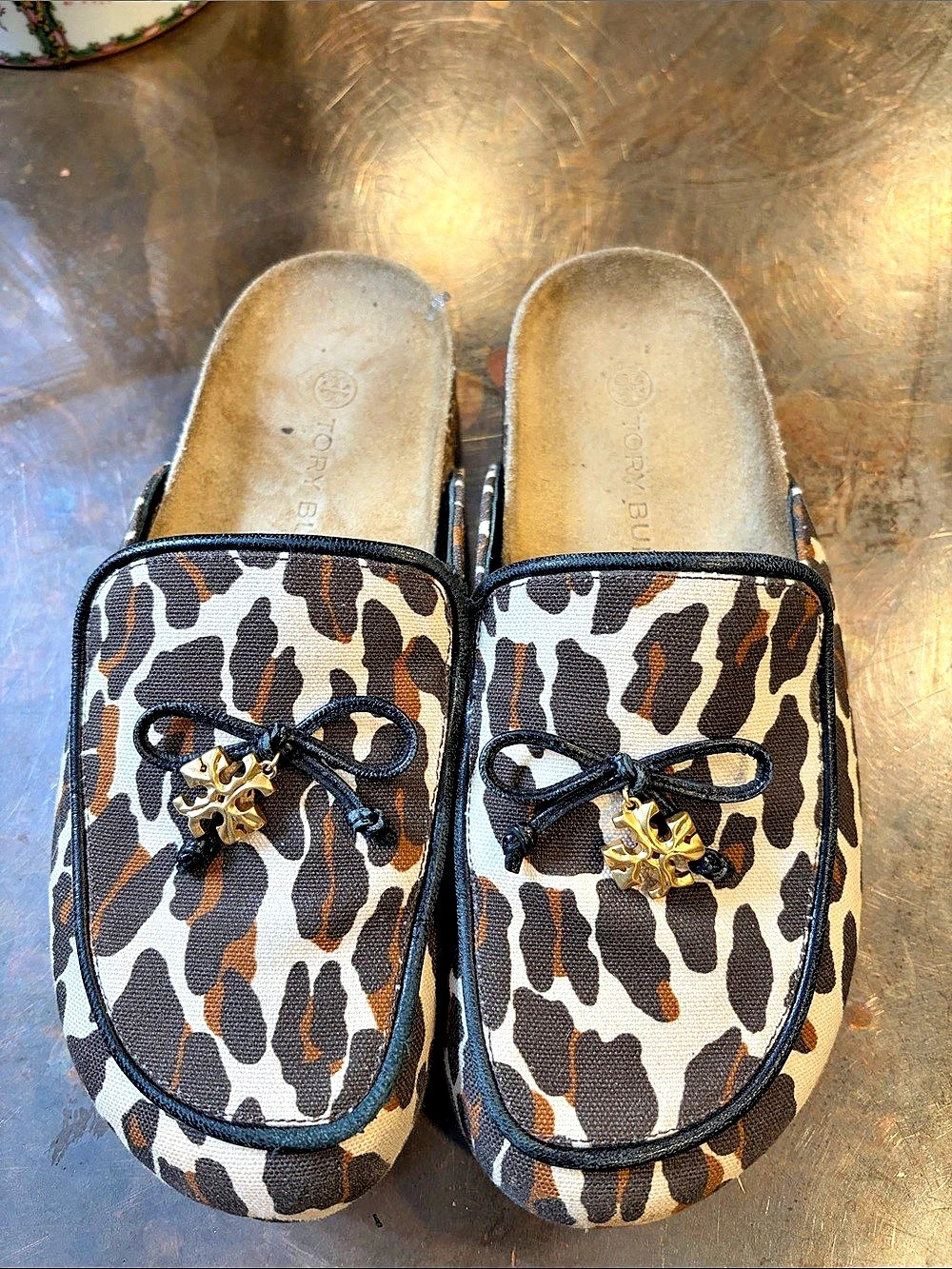 Tory Burch Tory Charm Mule Leopard Print Mules US 7